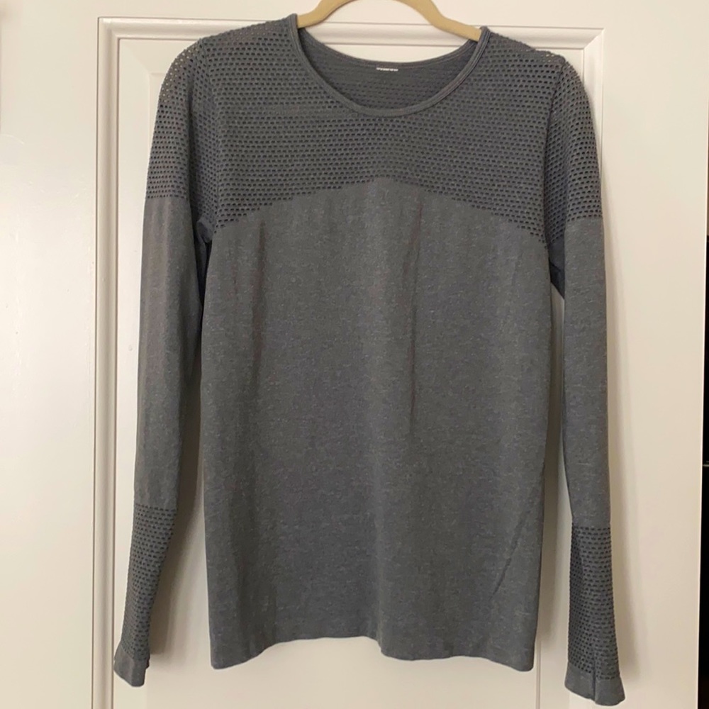 Gray Fabletics Workout Top